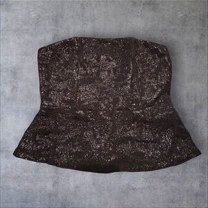 HM sparkley peplum blouse size M NWT